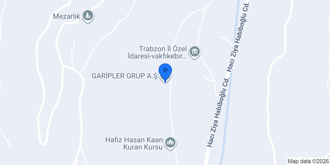 GARİPLER GRUP A.Ş. konumu