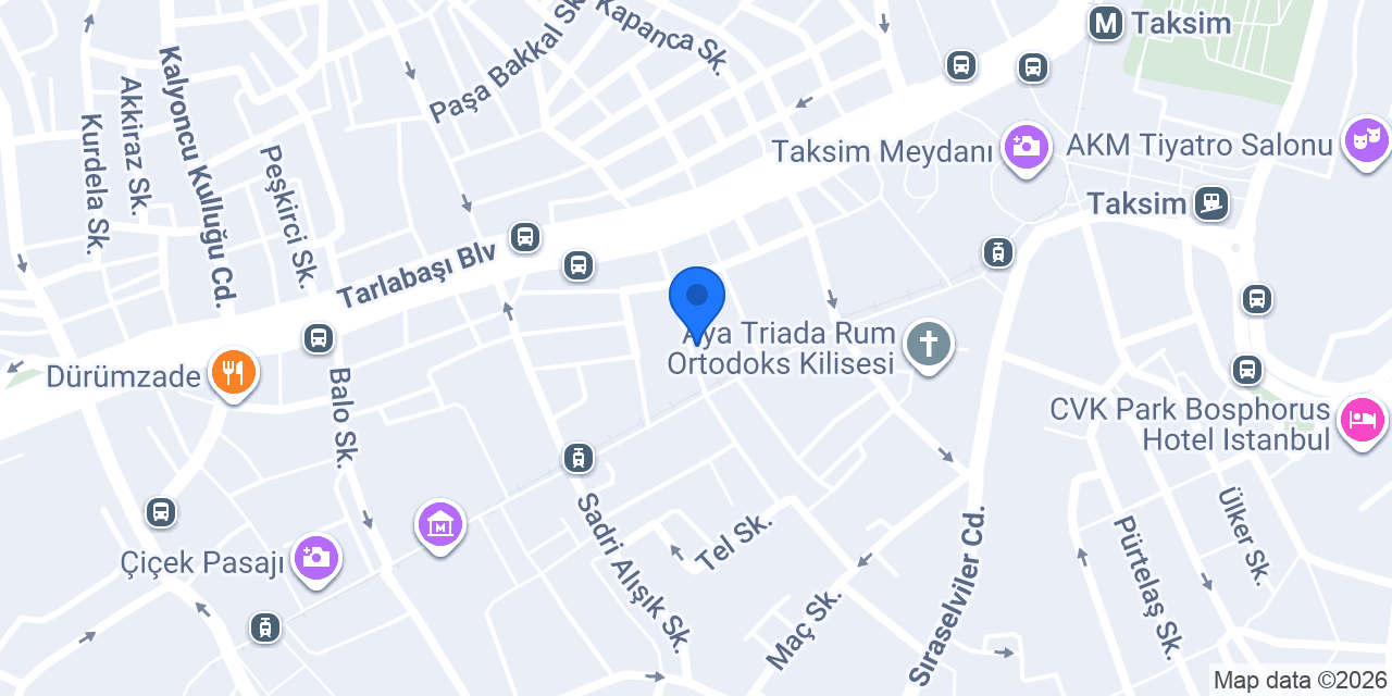 The Pub Beyoglu konumu