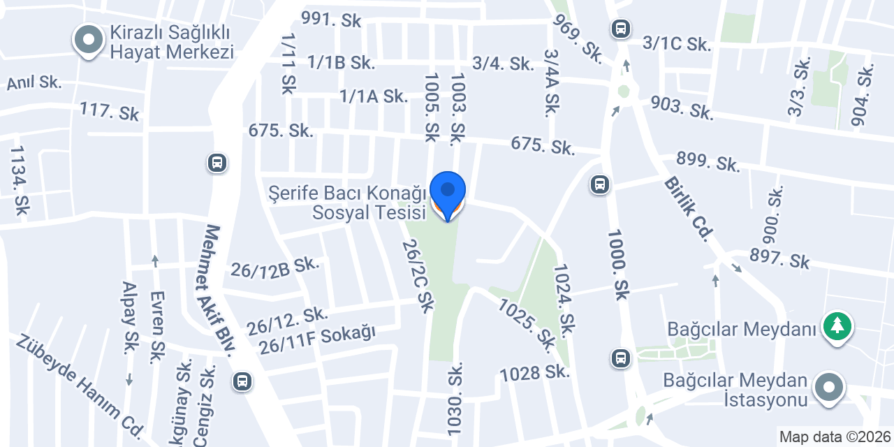 Şerife Bacı Konağı Sosyal Tesisi konumu