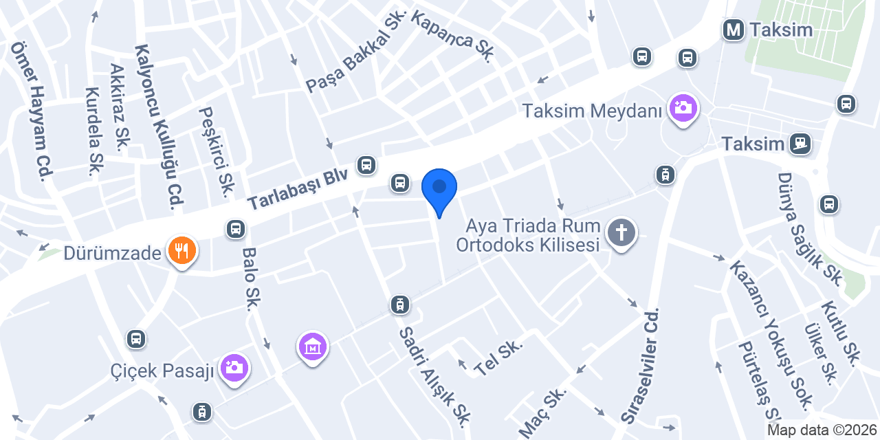 Mektup Beyoğlu konumu