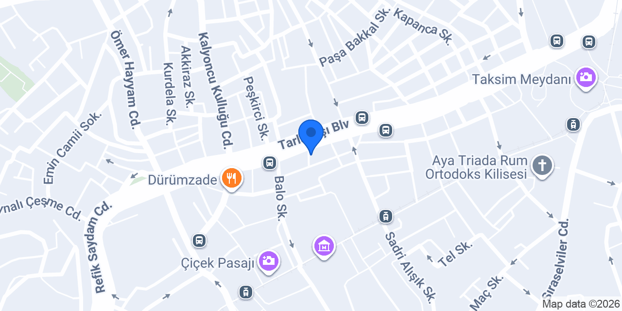 Melber Taksim Apart Hotel konumu