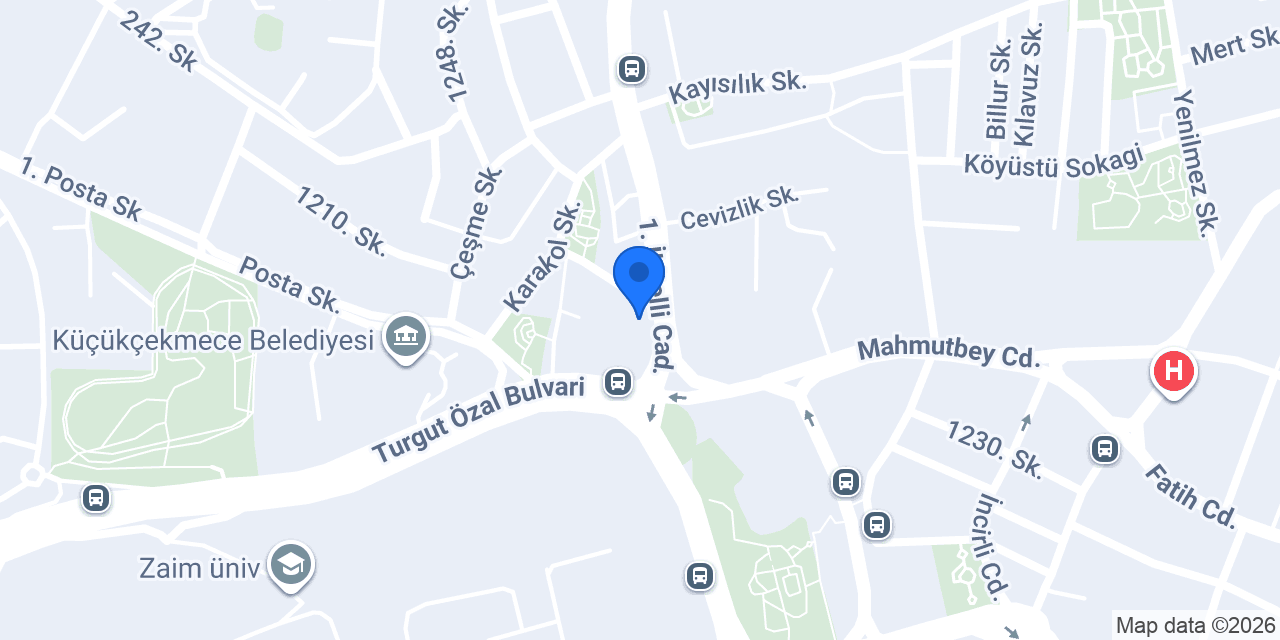 QNB Halkalı Şubesi konumu