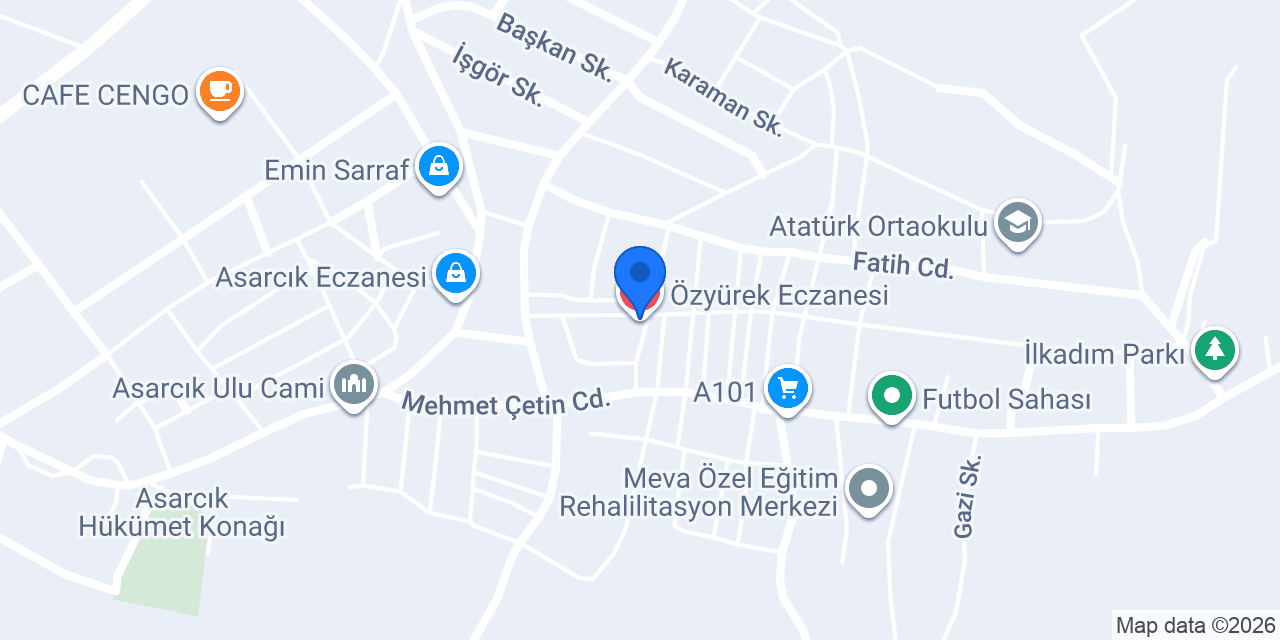 Özyürek Eczanesi konumu