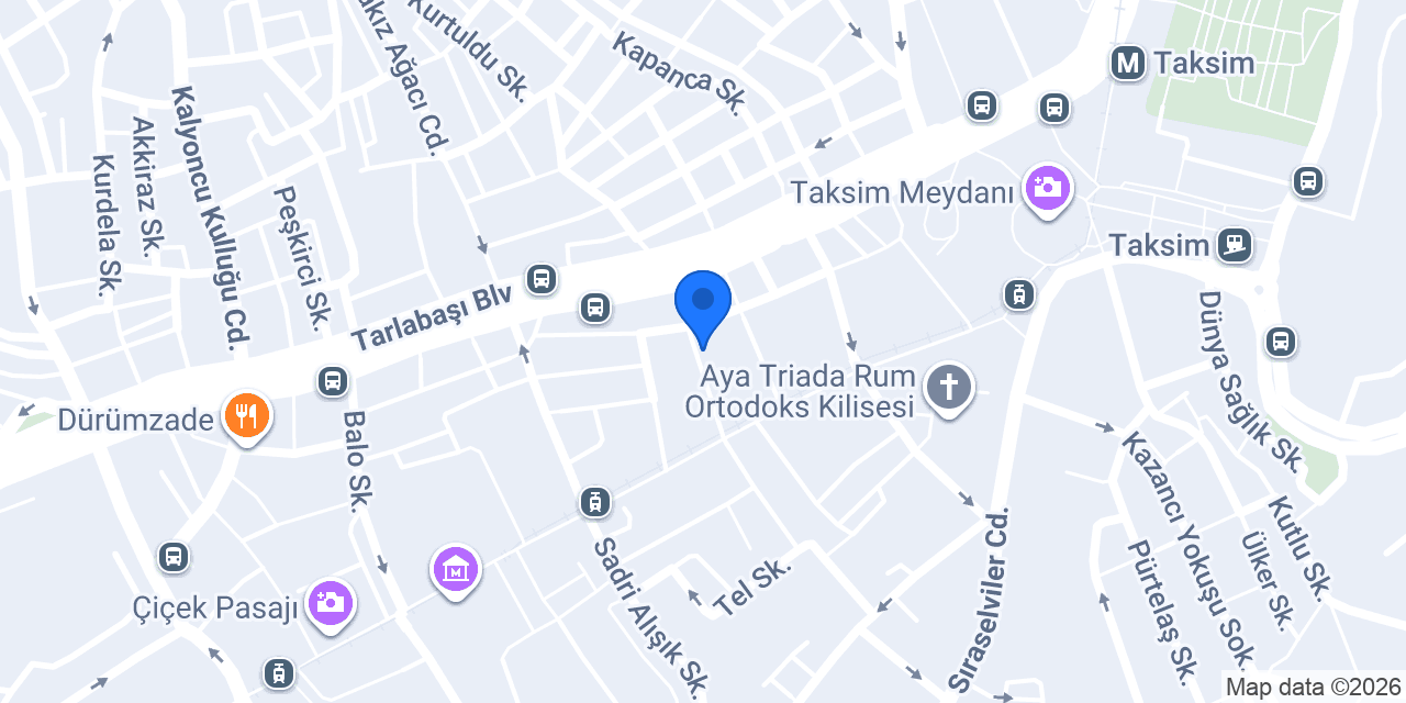 İnci Pastanesi konumu