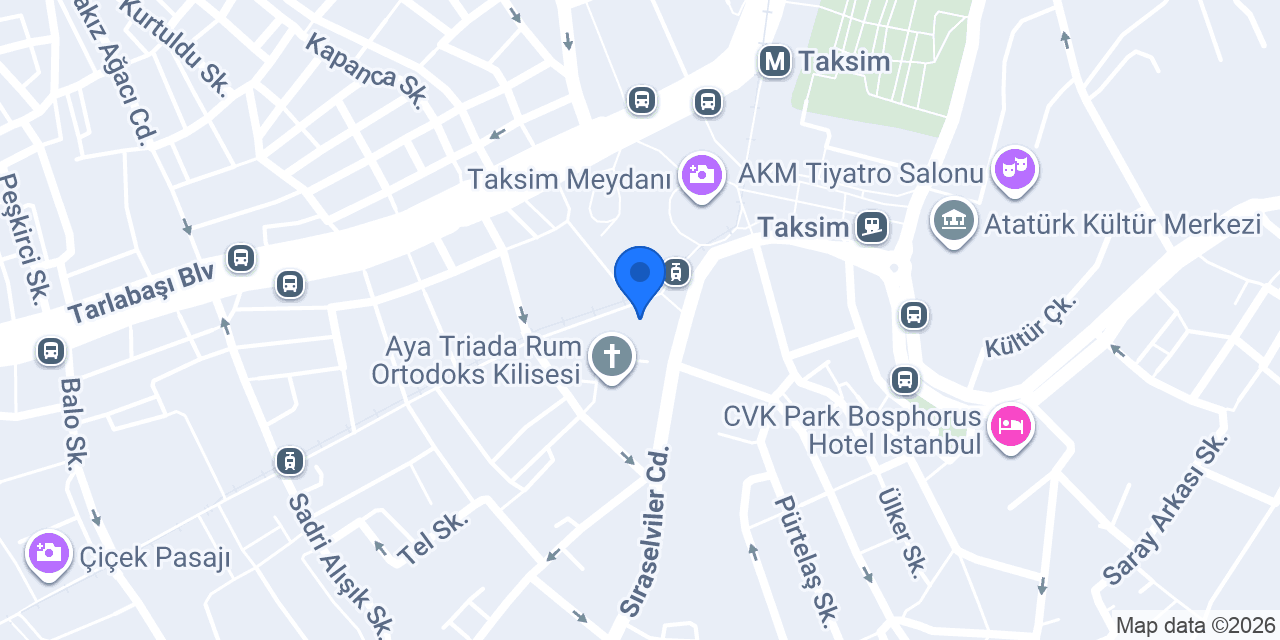 Taksim Sütiş konumu