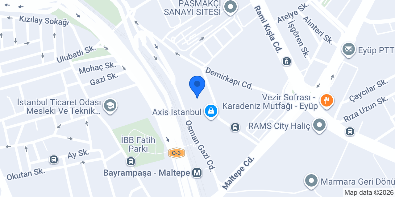 Paribu Cineverse Eyüp - Axis İstanbul konumu