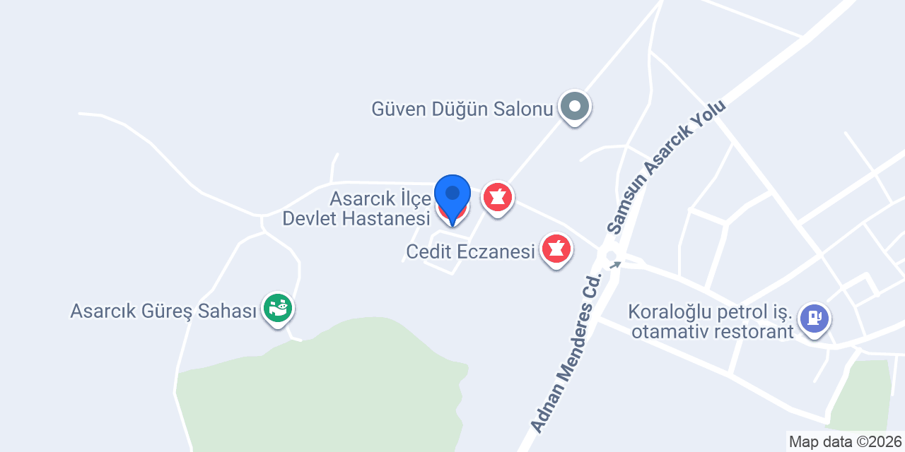 Asarcık İlçe Devlet Hastanesi konumu