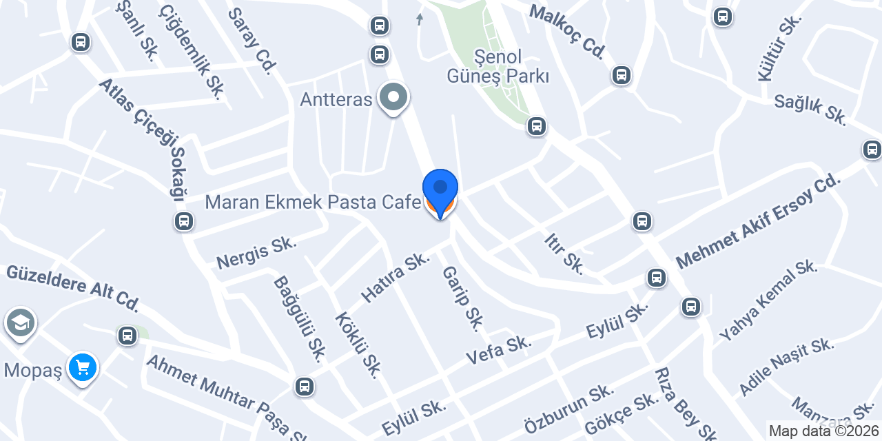 Maran Ekmek Pasta Cafe konumu