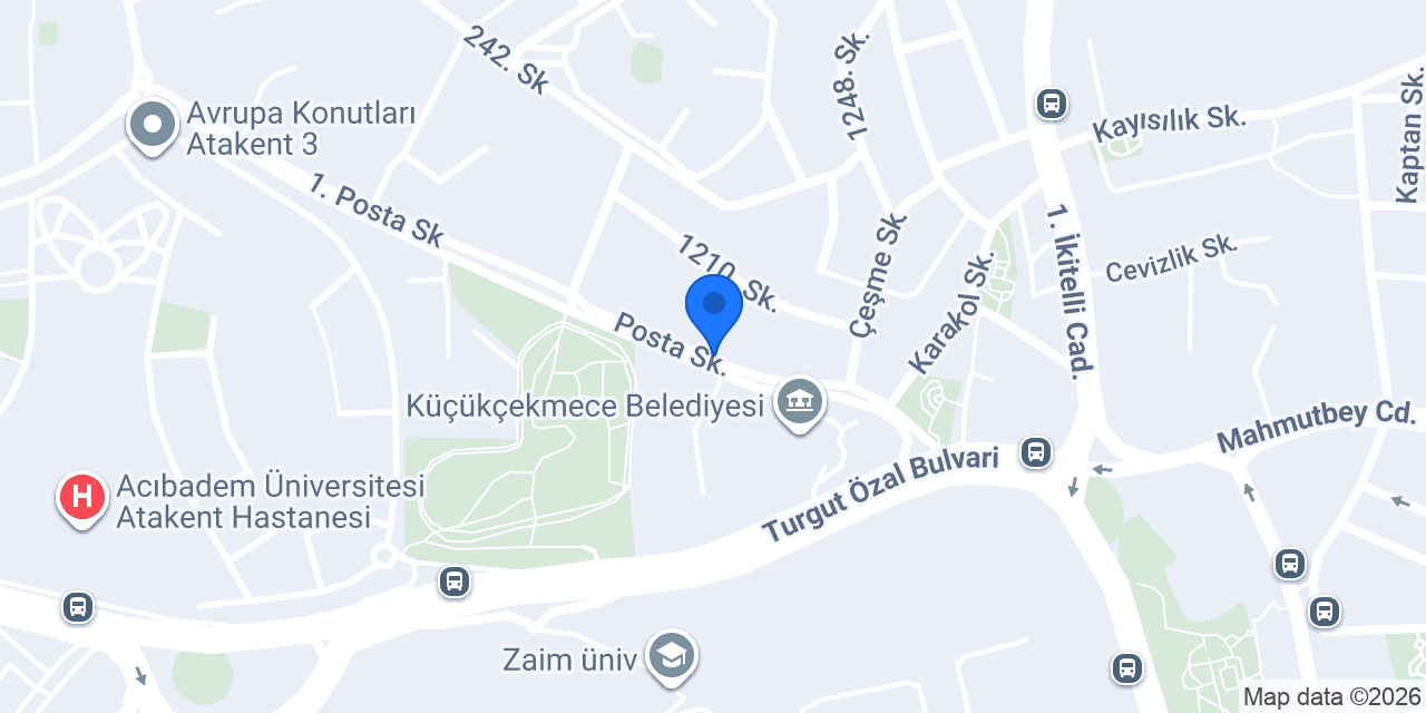 Atakent Lale Sürücü Kursu konumu