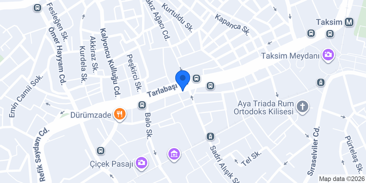 Jundo Istiklal Taksim konumu