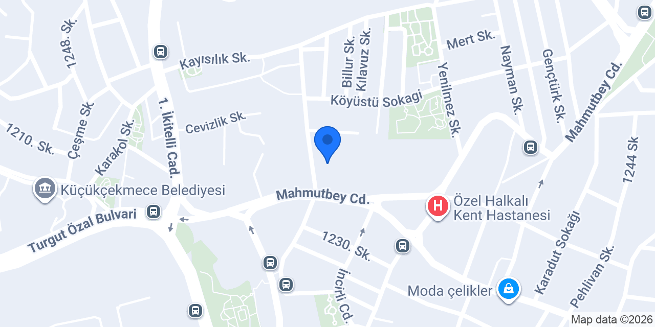Halkbank Halkalı Şubesi konumu