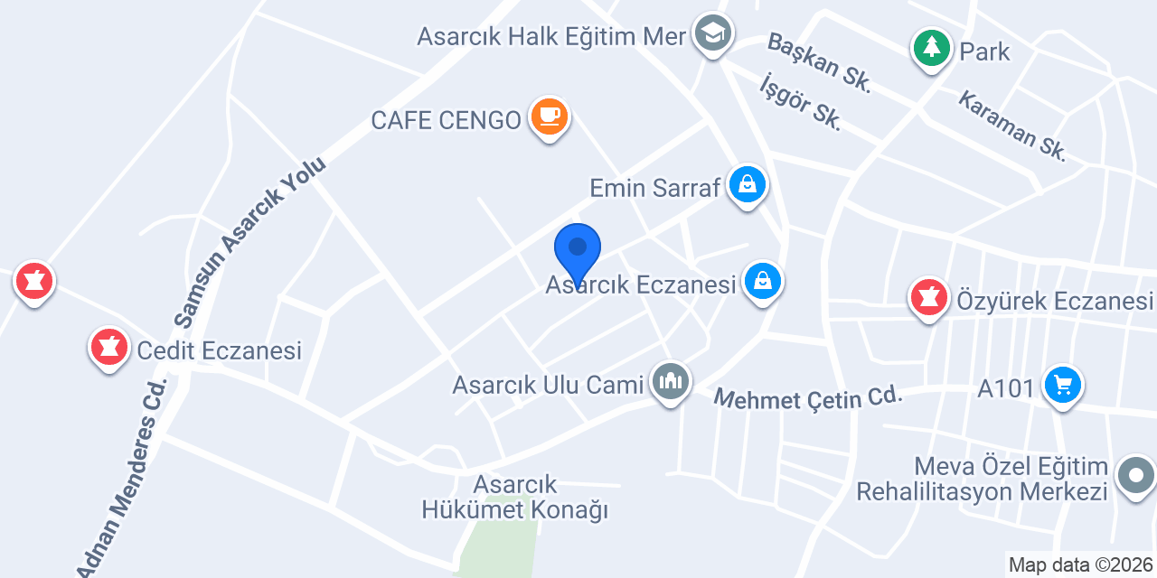 Asarcık Bilgi Sistemi konumu