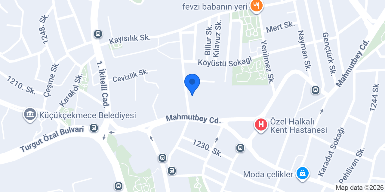 Kuveyt Türk Halkalı Şubesi konumu