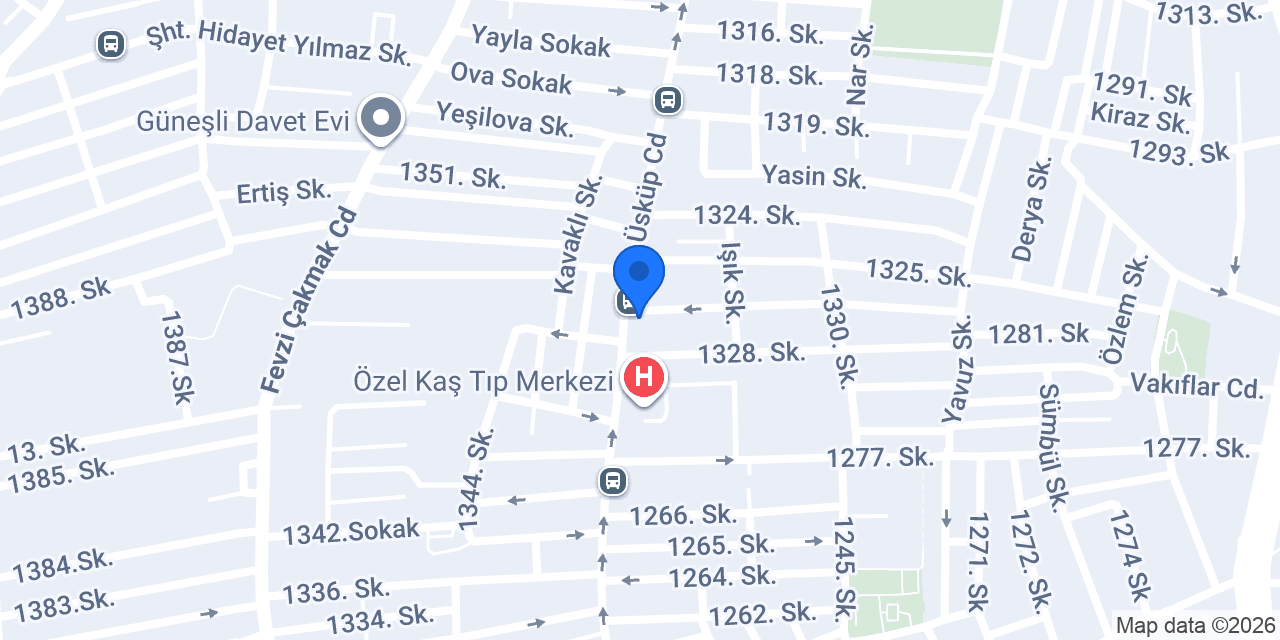 Uzun Ömür Terzihanesi konumu