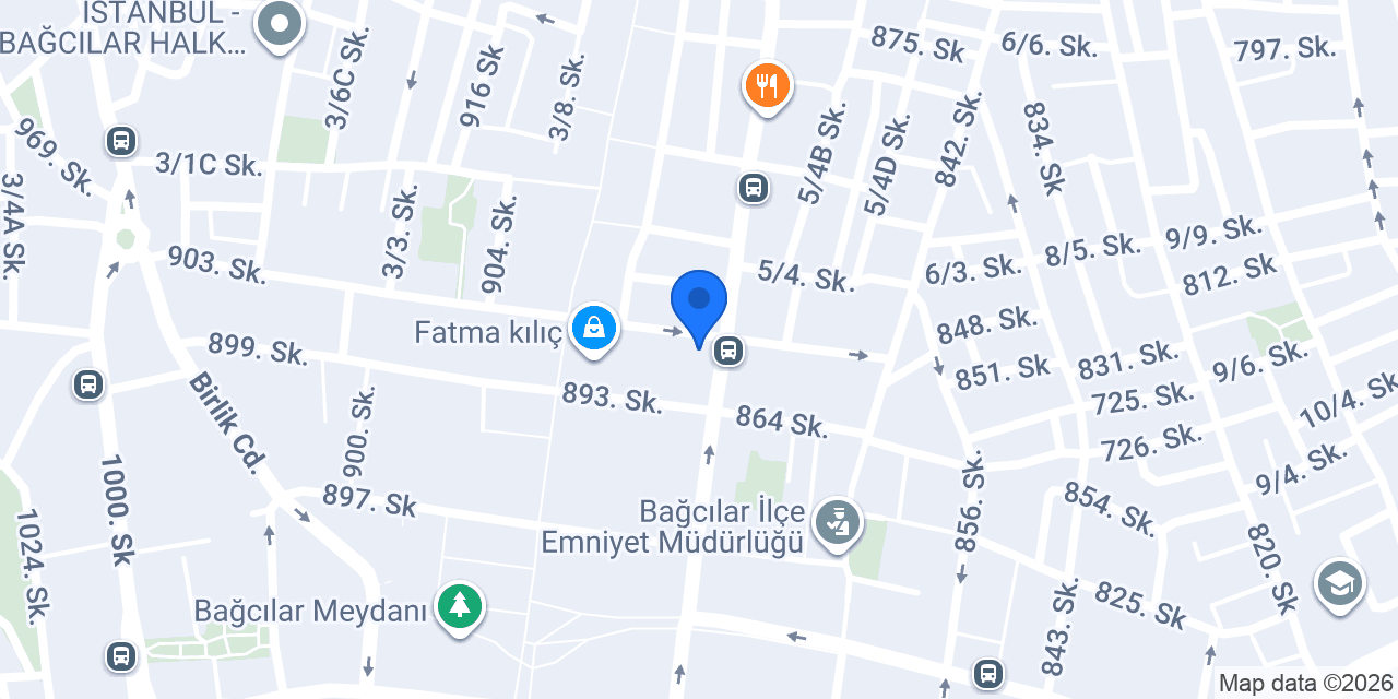 Sarıoğlu Büfe Bağcılar Meydan konumu