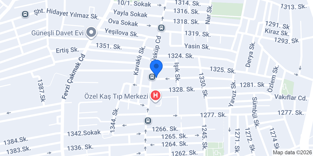 HUZUR MESCİDİ konumu