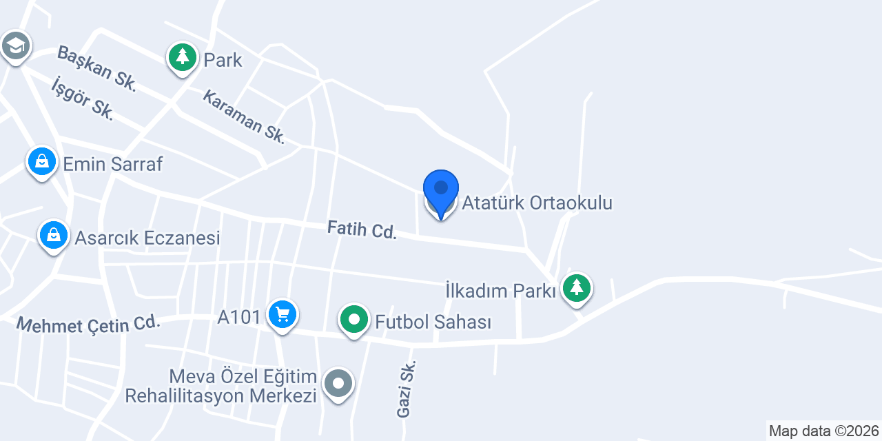 Atatürk Ortaokulu konumu