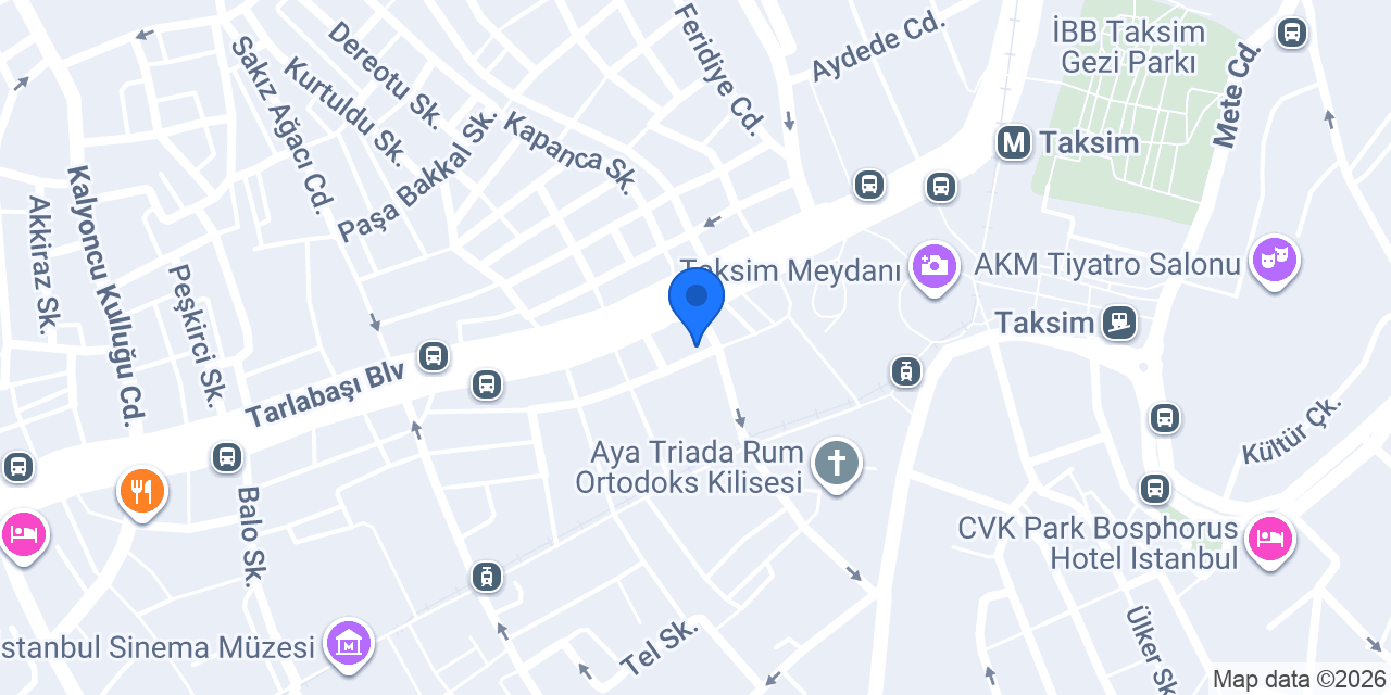 Muaf Beyoğlu konumu