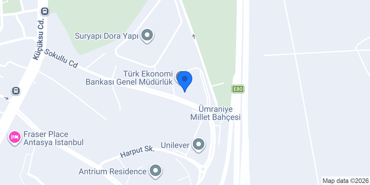 TEB Yeditepe Kurumsal Şubesi konumu