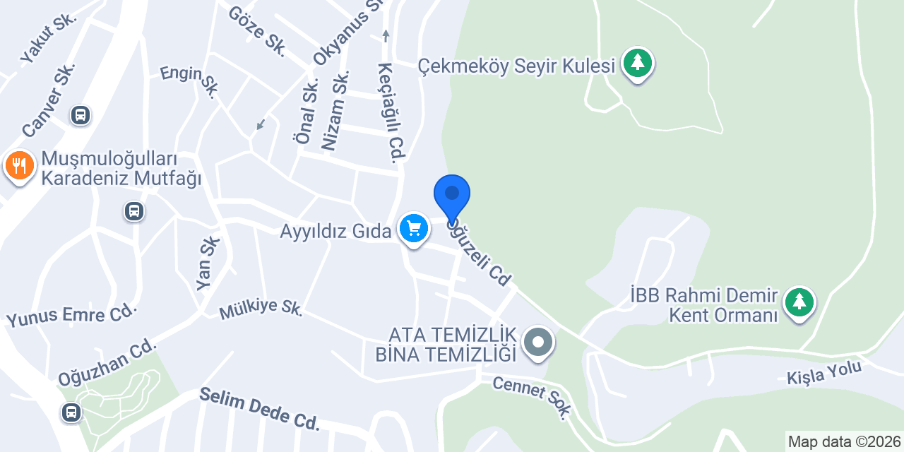 Çekmeköy Halı Yıkama konumu