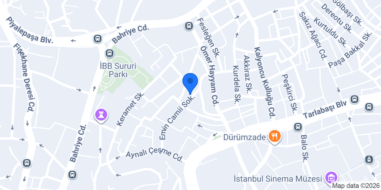 Beyoğlu Enderun Eğitim Merkezi konumu