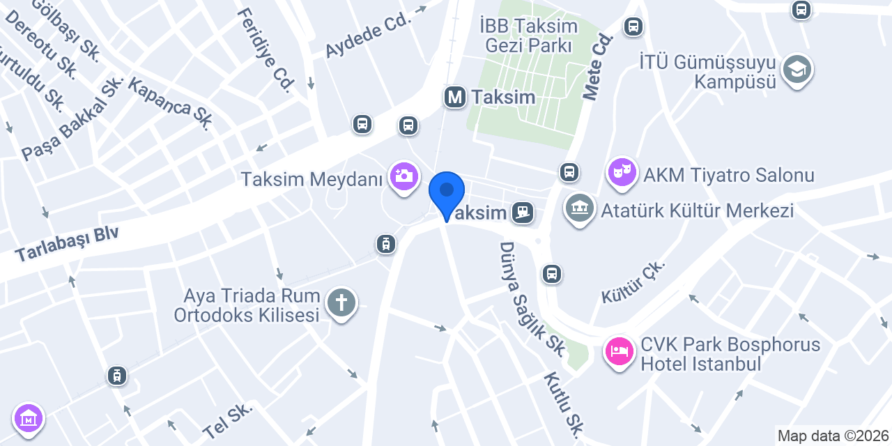 Istanbul AQUARIUM Shuttle Bus Point konumu