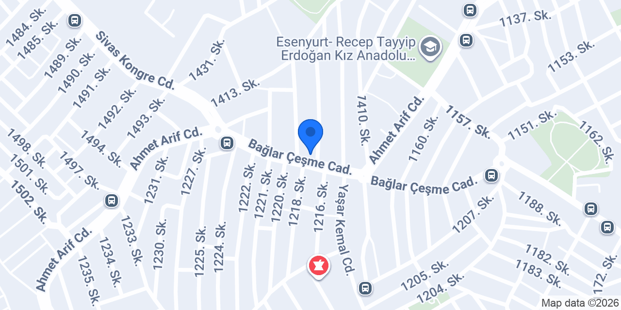 Bağlarçeşme merkez eczanesi konumu