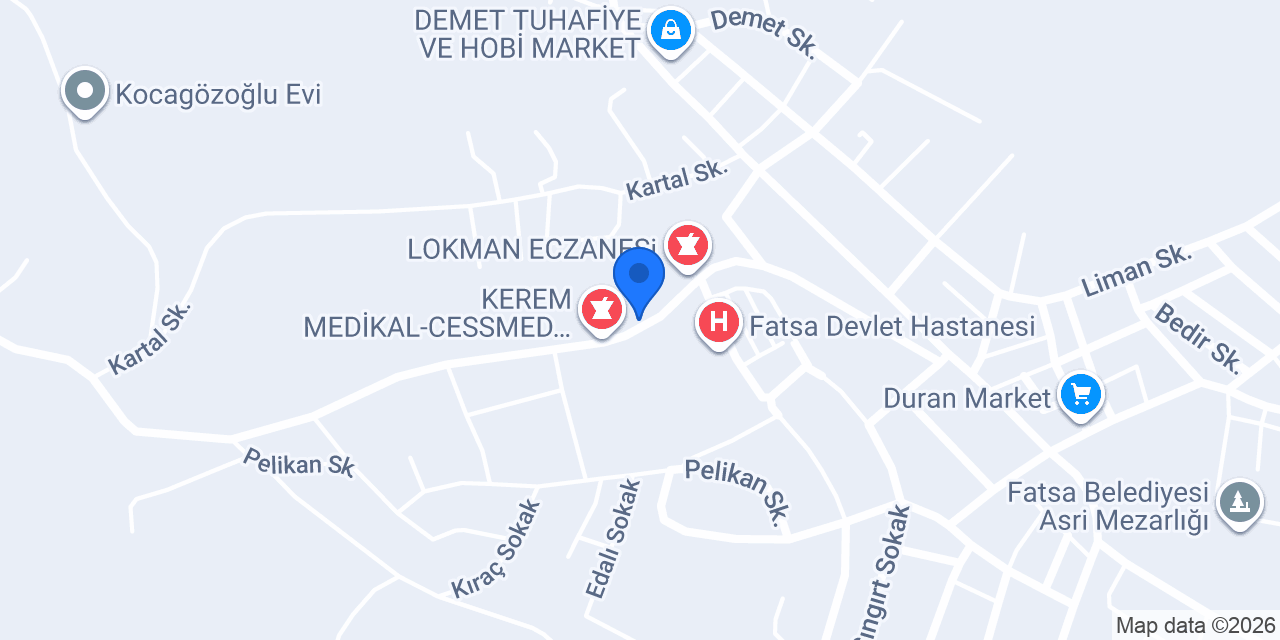 CK İşitme - Hastane konumu
