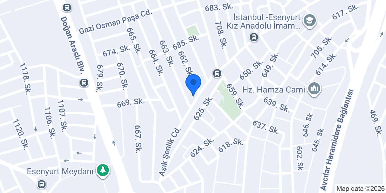 Aktaş Market konumu