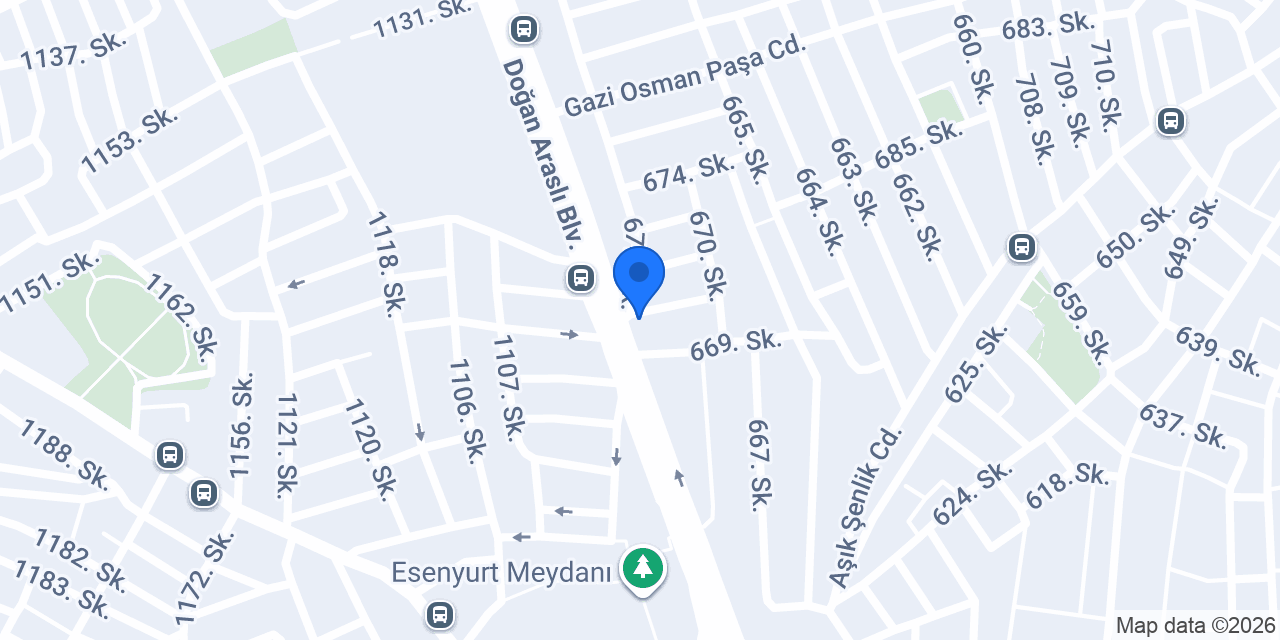 BirGüler Bebe Esenyurt konumu