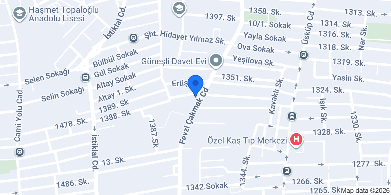 Petunya Çiçekçilik konumu