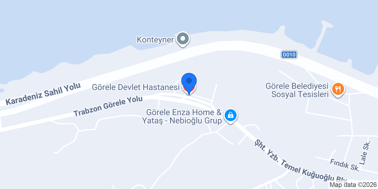 Görele Devlet Hastanesi konumu