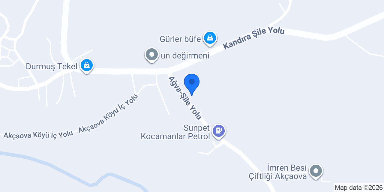 Akçaova İlkokulu konumu