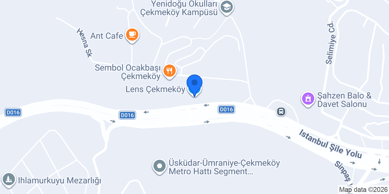 Lens Çekmeköy konumu