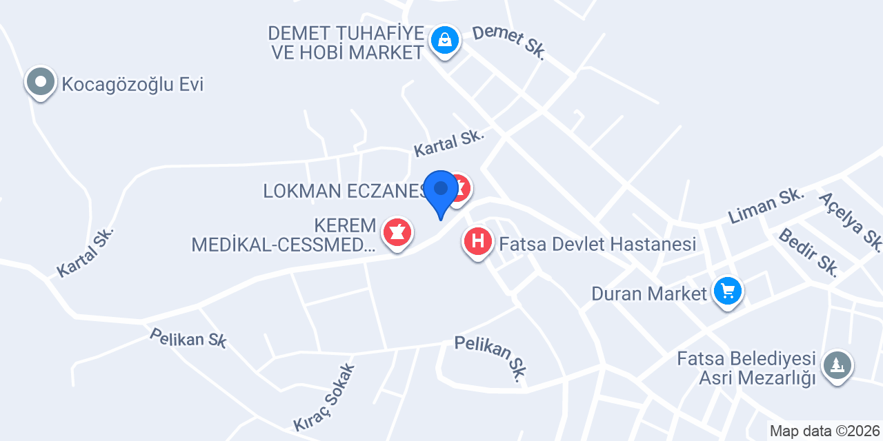 Çınar Eczanesi konumu