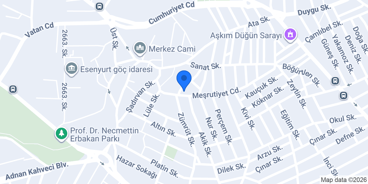 Çelikler Unlu Mamülleri konumu