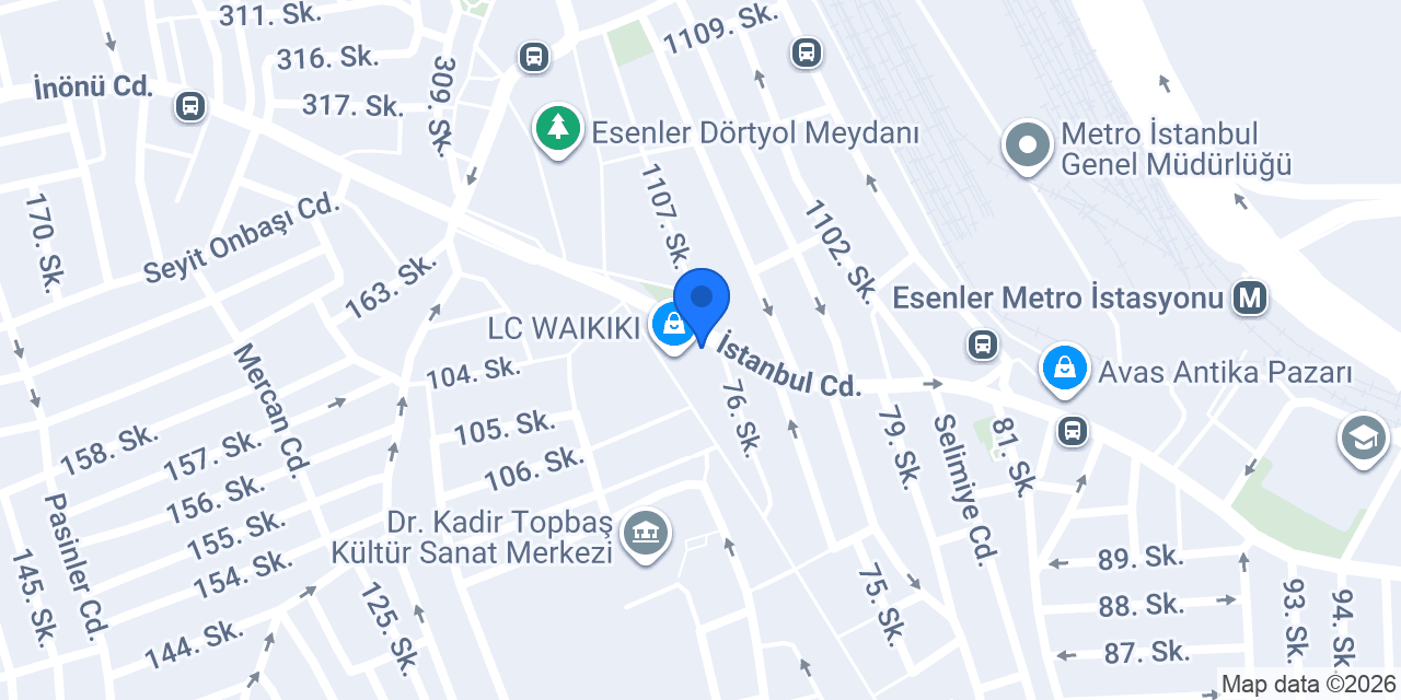 Eminevim Esenler Şube konumu