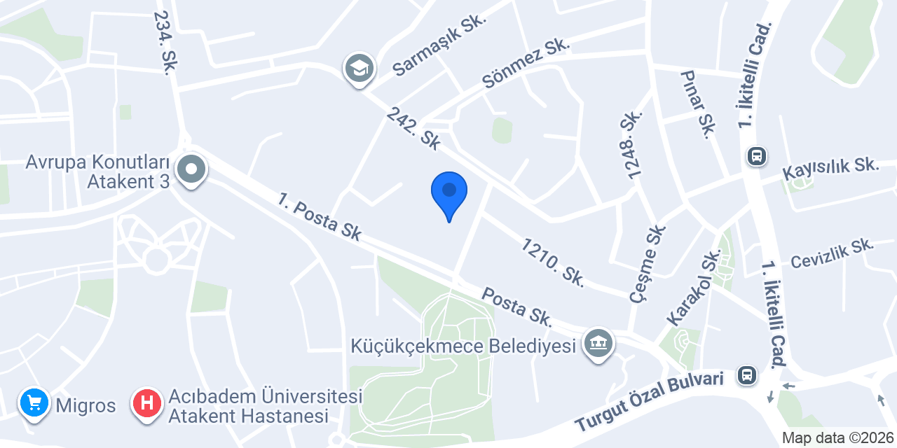 Atakent Et&Kasap konumu