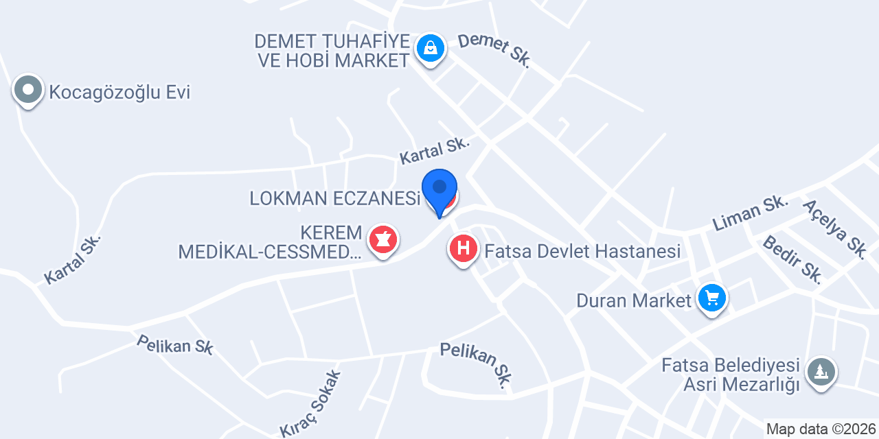 Akar Eczanesi konumu