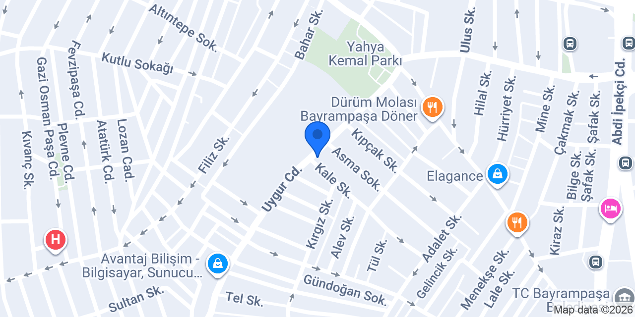 Diş Hekimi Hüseyin Aras konumu