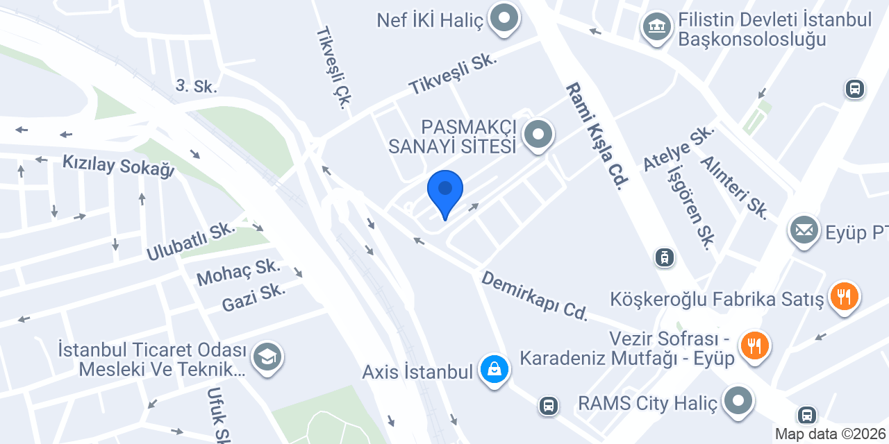 Topçular Ticaret konumu