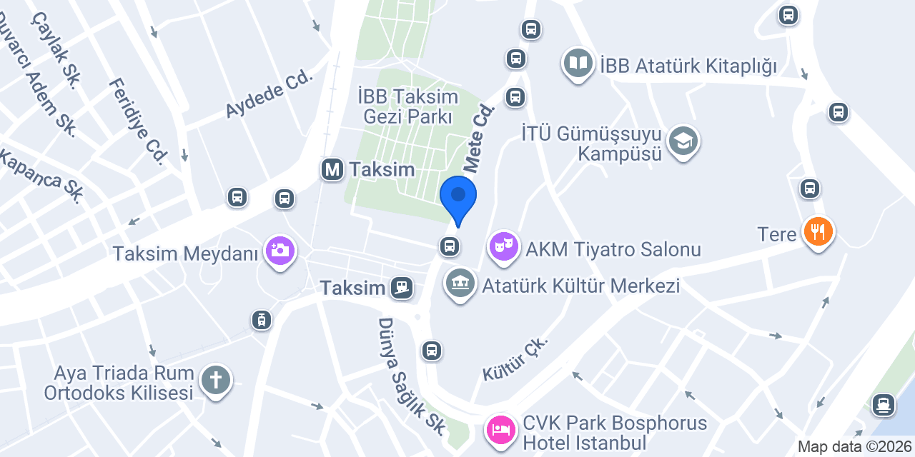 Taksimparkdental konumu