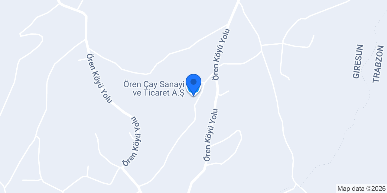 Ören Çay Sanayi ve Ticaret A.Ş. konumu