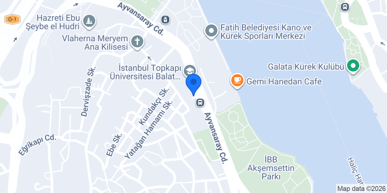Ayvansaray Otopark konumu