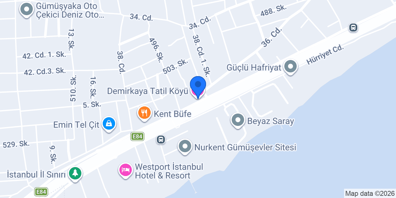 Demirkaya Tatil Köyü konumu