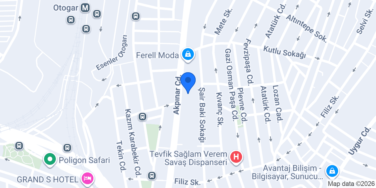 Diş Hekimi Gülbin Duman konumu