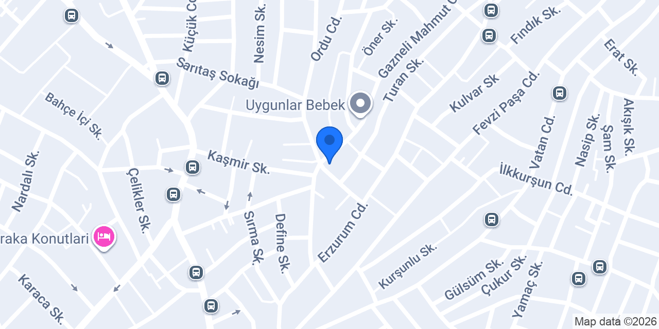 Şam restorant konumu