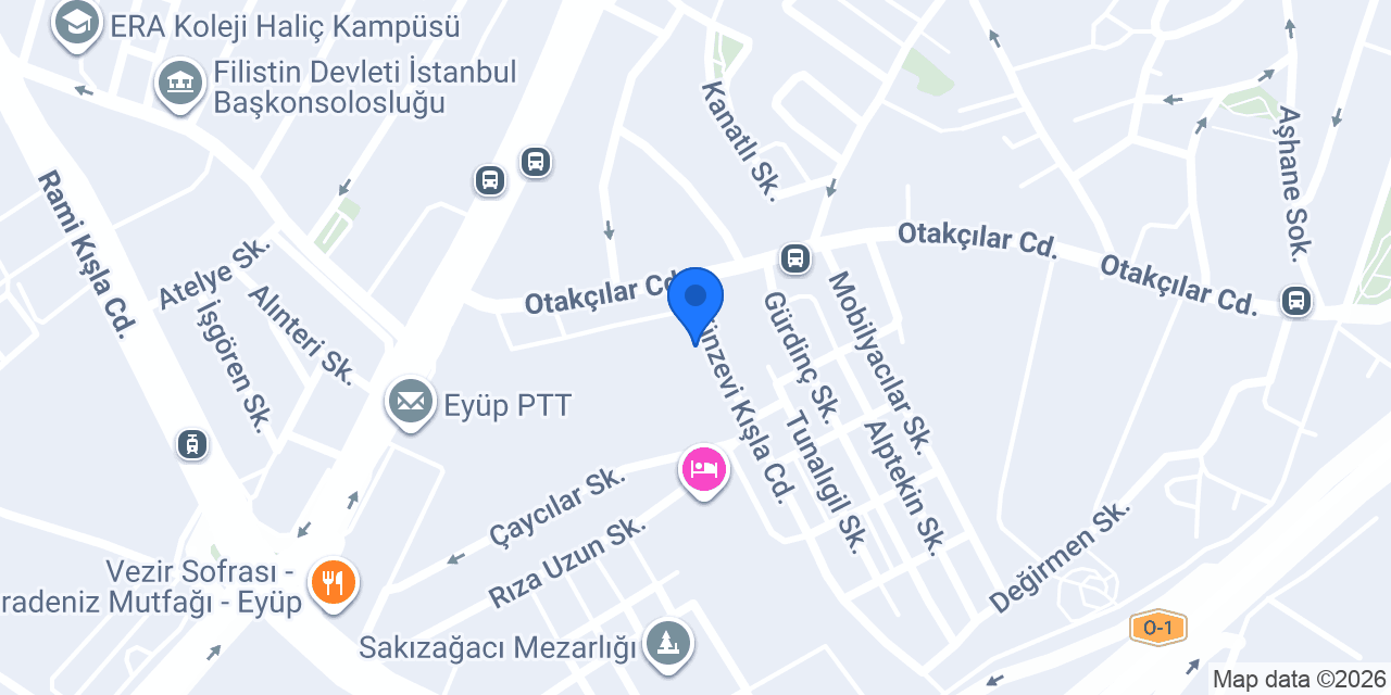 İSKİ Eyüpsultan Şube Müdürlüğü konumu