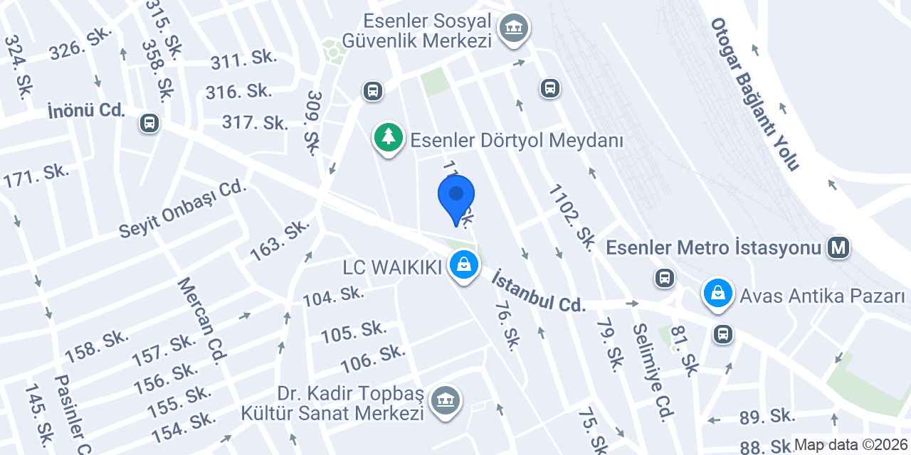 NEY DÜRÜM ESENLER konumu