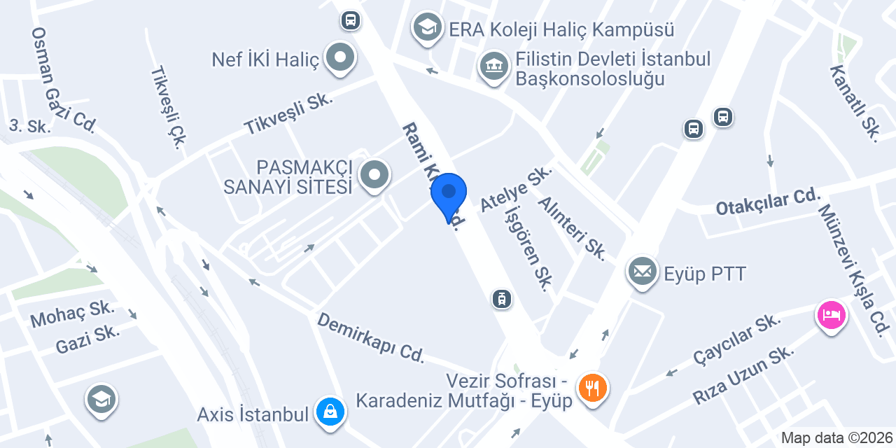 Meridyen Tasarım konumu